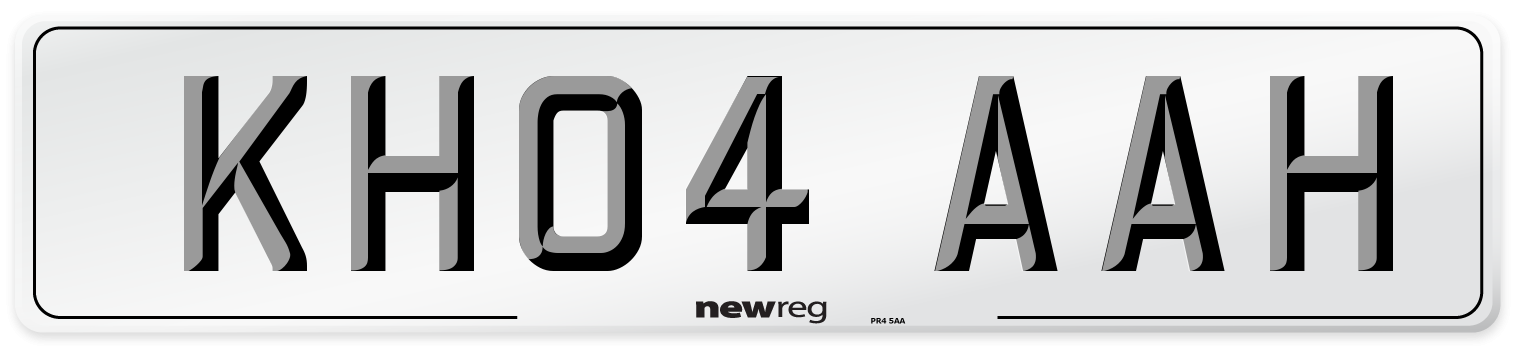 KH04 AAH Number Plate from New Reg